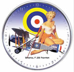 Bristol F.2B Pin-up Collectible Wall Clock